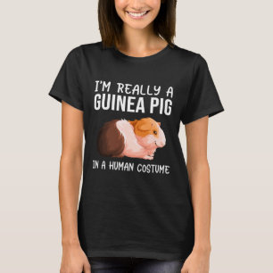 T-shirt Je Suis Vraiment Un Cochon De Guinée Dans Un Homme