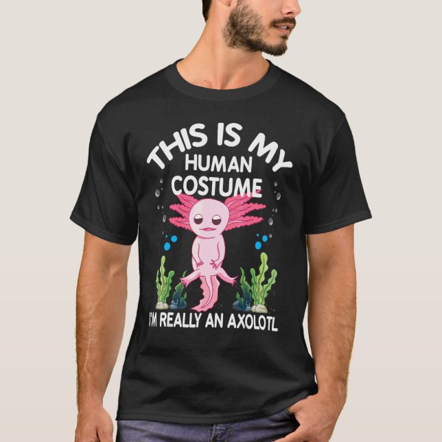 T-shirt Je Suis Vraiment Un Design Axolotl Axolotl (Devant)
