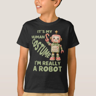 T-shirt Je suis vraiment un robot, Robots festifs Noël