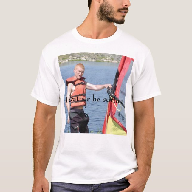 T-shirt Je surferais plutôt (Devant)