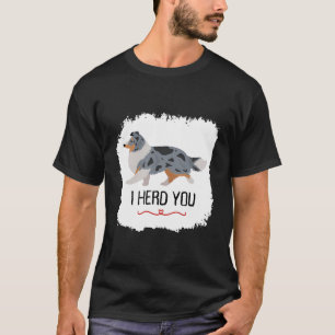 T-shirt Je T'Ai Trouvé Mignonne Bleu Merle Shetland Sheepd