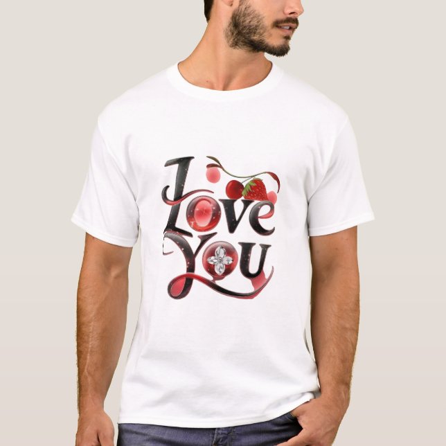 T-shirt Je t'aime (Devant)
