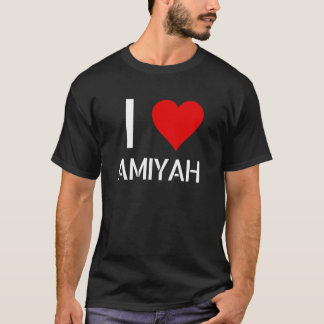 T-shirt Je t'aime Amiyah Amour Petit Ami Petite Amie Cute