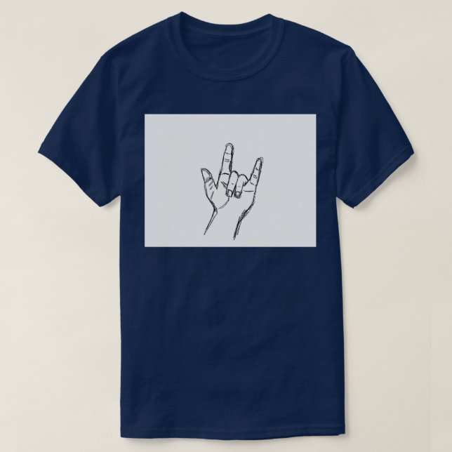 T-shirt Je t'aime ASL (Design devant)