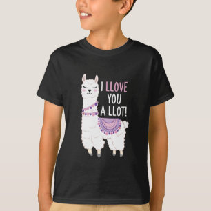 T-shirt Je t'aime beaucoup - Drôle Llama
