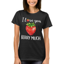 Je t'aime beaucoup fraise personnalisée