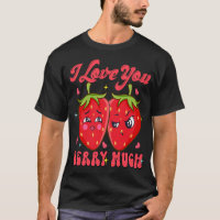 Je t'aime Berry Beaucoup de pun de fraise Valentin