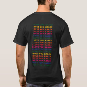 T-shirt Je t'aime Karen
