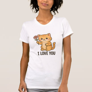 T-shirt Je t'aime Kitten