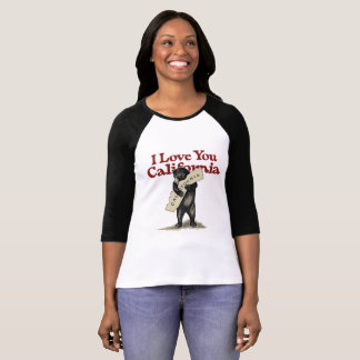 T-shirt Je t'aime la Californie