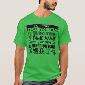 T-SHIRT JE T'AIME LA FAMILLE DE LA MÈRE DE LA JOURNÉE