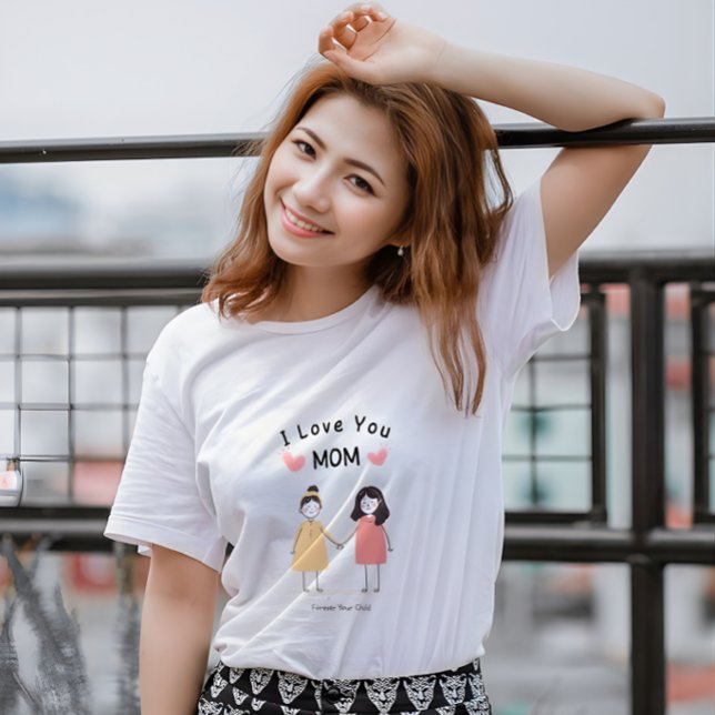 T-shirt Je t'aime Maman T-Shirt.Cadeau mignon pour la fête (Créateur téléchargé)