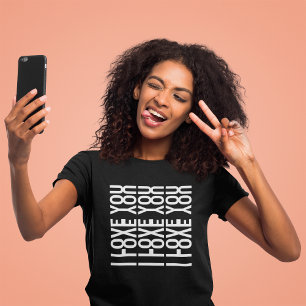 T-shirt JE T'AIME - Message d'amour caché