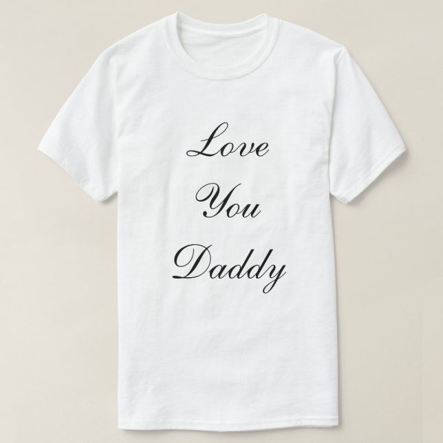 T-shirt Je t'aime papa (Design devant)