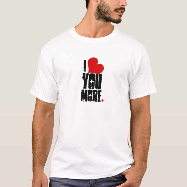 T-shirt Je t'aime plus (Devant)