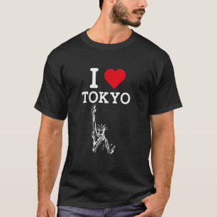 T-shirt Je t'aime Tokyo Blague drôle Statue de la Liberté