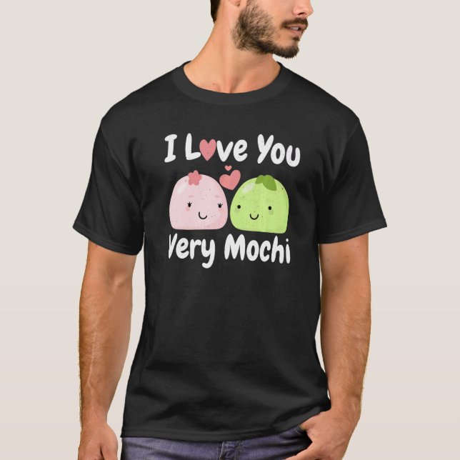 T-shirt Je T'Aime Très Mochi Sorbet Popsicle Glace Crème (Devant)