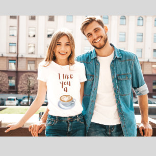 T-shirt Je t'aime un latte