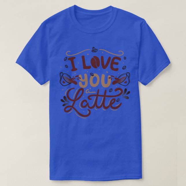 T-shirt Je t'aime un latte de Tobe Fonseca (Design devant)