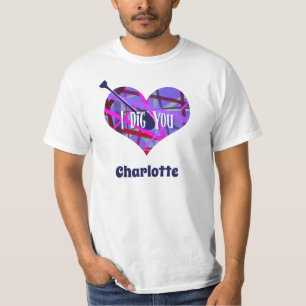 T-shirt Je Te Creuse Moderne Rose & Purple Carrosserie Lig