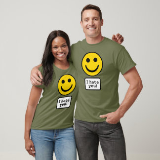 T-shirt Je te déteste