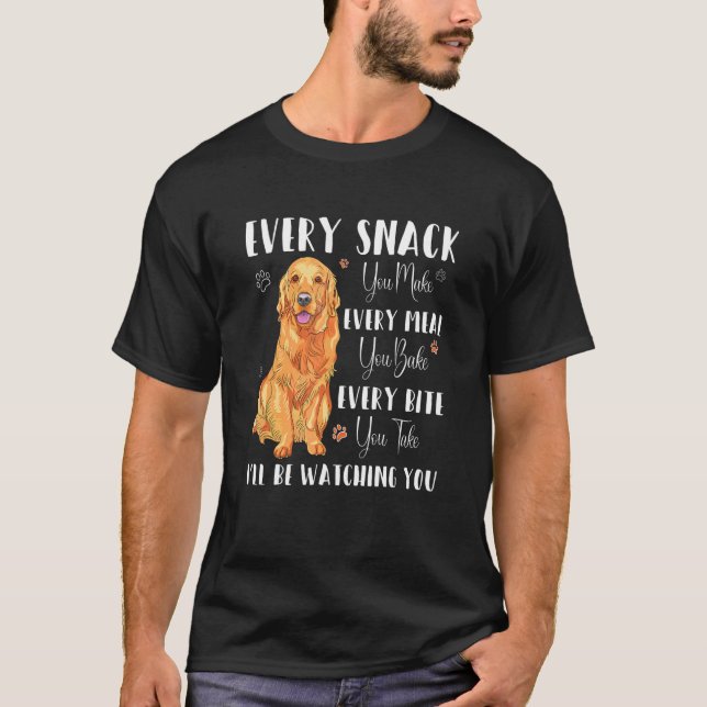 T-shirt Je te regarderai Chien Graphic (Devant)