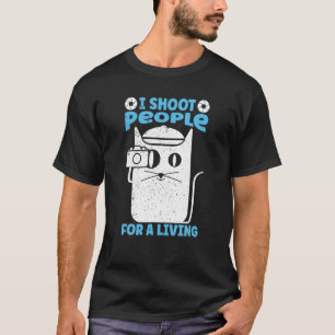 T-shirt Je Tire Des Gens Pour Une Photographie Vivante Cam