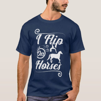 T-shirt Je tourne sur le cheval garçon
