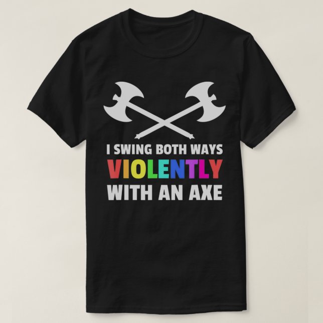 T-shirt Je Tourne Violemment Les Deux Manières Avec Un Ae  (Design devant)