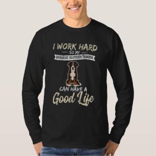 T-shirt Je Travaille Dur Pour Mon Mélange de Chien de Mont
