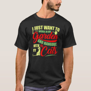 T-shirt Je Travaille Juste Dans Mon Jardin Et Je Me Passe