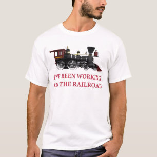 T-shirt Je Travaille Sur Le Chemin De Fer