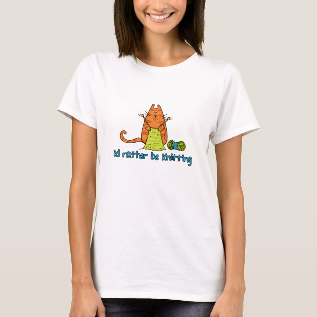 T-shirt je tricoterais plutôt (Devant)