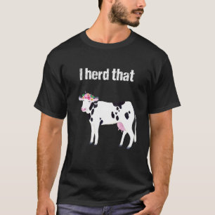 T-shirt Je Trouve Cette Vache Florale Holstein