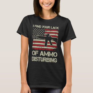 T-shirt Je Trouve Votre Manque D'Amme Dérangeant Drapeau A