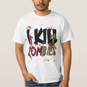 T-shirt Je tue des zombies