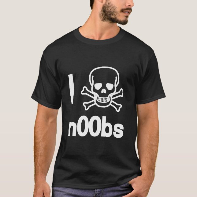 T-shirt Je tue n00bs (Devant)