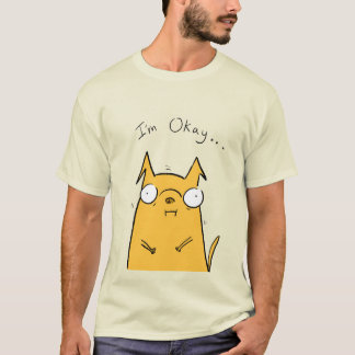 T-shirt Je vais bien... Autocollant
