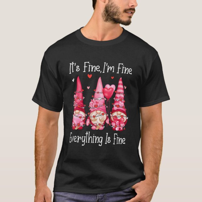 T-shirt Je vais bien Tout va bien Tout va bien Valen (Devant)