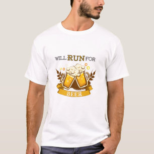 T-shirt Je vais courir pour la bière