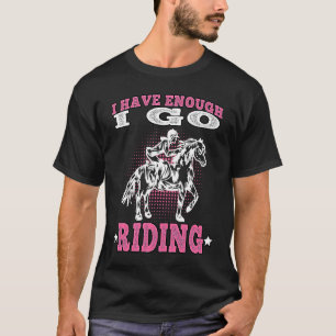 T-shirt Je vais équitation sur cheval équitation cavalier