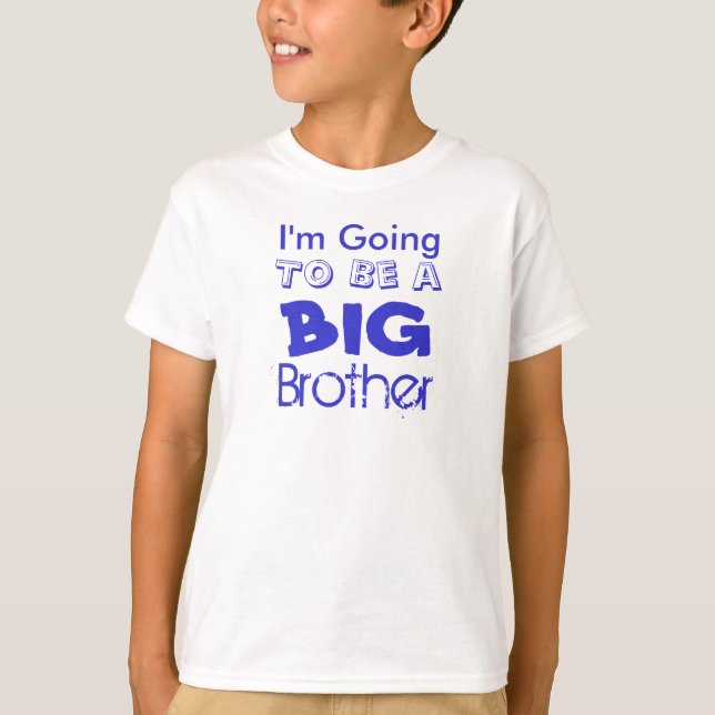T-shirt Je vais, être un, grand, frère (Devant)