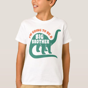 T-shirt Je vais être un grand frère Dinosaure