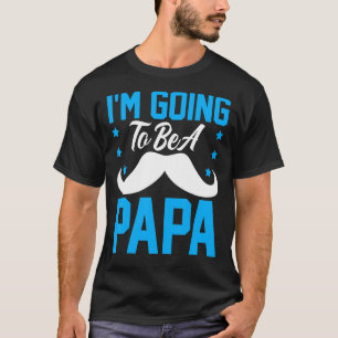 T-shirt Je vais être un Papa Mustache