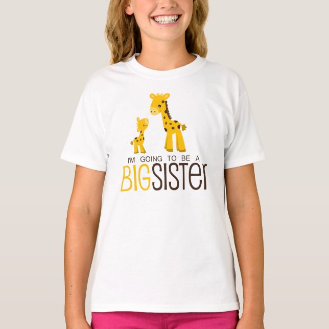 T-shirt Je vais être une grande soeur (Devant)
