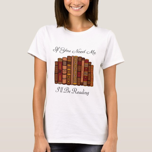 T-shirt Je vais lire des amateurs de livres amusants (Devant)