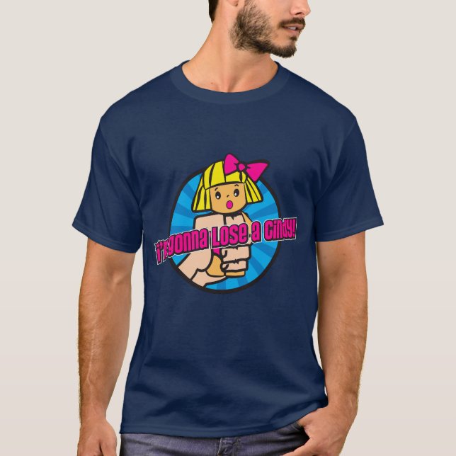 T-shirt Je vais perdre Cindy ! (Devant)
