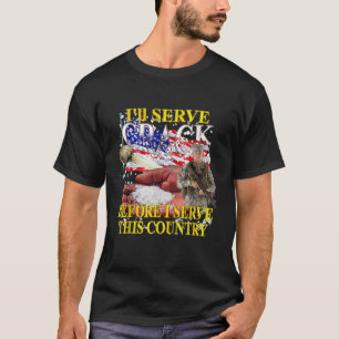 T-shirt Je vais servir du crack avant de servir ce pays