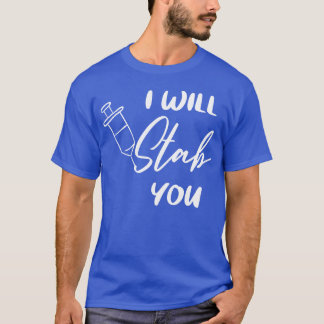 T-shirt je vais vous poignarder rétro des années 70
