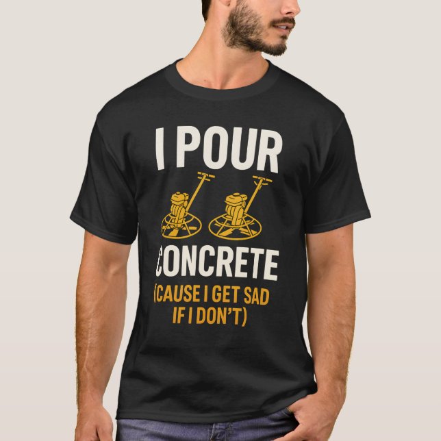 T-SHIRT JE VERSE DU BÉTON (Devant)